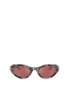 DIESEL OVAL SHAPE SUNGLASSES IN ACETATE