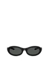 Diesel Oval Sunglasses In Black