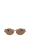Diesel Oval Sunglasses In Brown