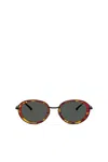 Diesel Oval Sunglasses In Brown