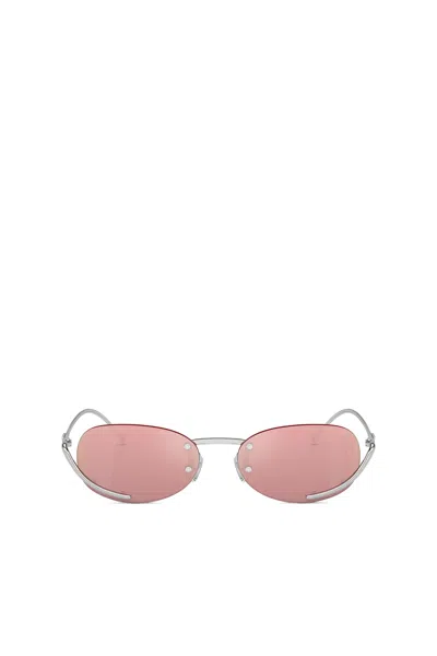 Diesel Occhiali Da Sole Ovali In Pink