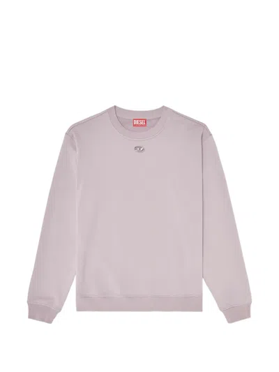 Diesel Oval-d Embroidered Sweatshirt In Purple