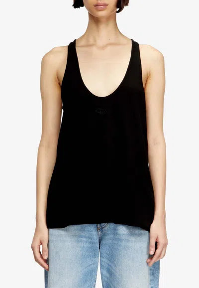 Diesel Oval-d Tank Top In Black