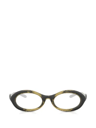 Diesel Oval-frame Glasses In Black