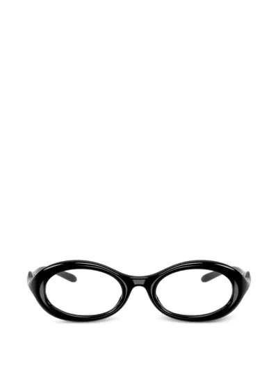 Diesel Oval-frame Glasses In Black