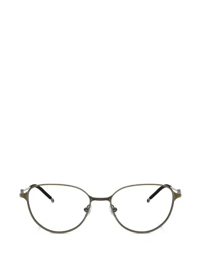 Diesel Oval-frame Glasses In Green