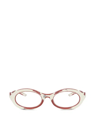 Diesel Oval-frame Glasses In Neutral