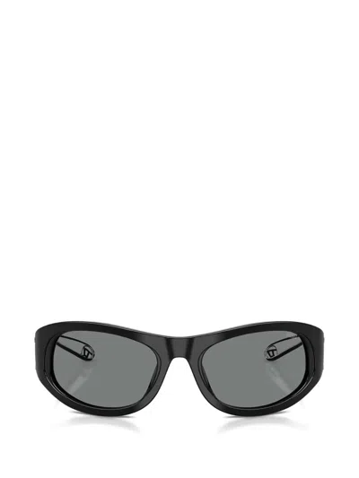 Diesel Oval-frame Sunglasses In Black