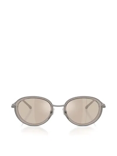 Diesel Oval-frame Sunglasses In Gray