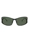 Diesel Rectangle Sunglasses In 黑色