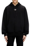 Diesel Relaxed Fit Hoodie With Classic Hood And Kangaroo Pocket