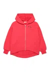 Diesel Logo-embroidered Hoodie In Pink
