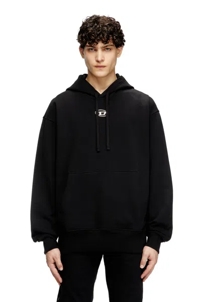 Diesel Sweatshirt With Logo And Hood In Black