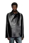 Diesel Oversized Neoprene-bonded Tailored Jacket In Black