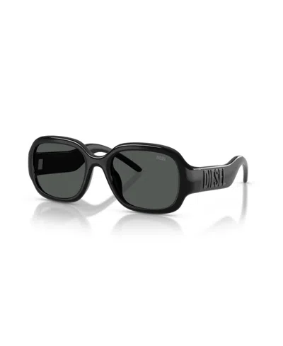 Diesel Oversized Sunglasses Dl3023u In Black