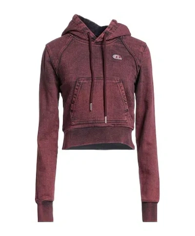 Diesel Oversized Sweatshirt In Burgundy