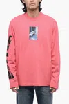 Diesel Oversized T-crane-ls-l2 Printed T-shirt In Pink