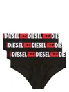 Diesel Oxy Briefs (pack Of Three) In 黑色