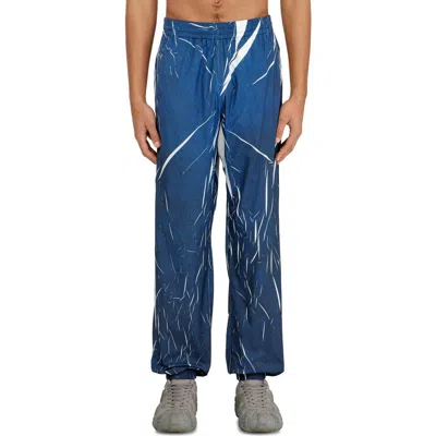 Diesel ® P-arelion-cjbc Trompe L'oeil Botched Denim Joggers In Blue