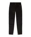 Diesel Multicolor Relaxed Fit Trousers With Drawstring Waist In Black