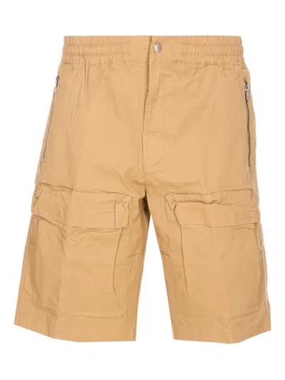Diesel P-beek Elastic-waistband Shorts In Brown