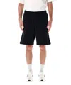 Diesel Elastic Waistband Shorts Back Pocket In Black