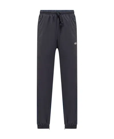 Diesel P-bright Logo-patch Track Pants In Black