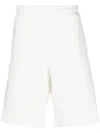 Diesel Embroidered-logo Cotton Short In 白色