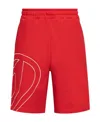 Diesel Men's P-crow-megoval Sweat Shorts In Red