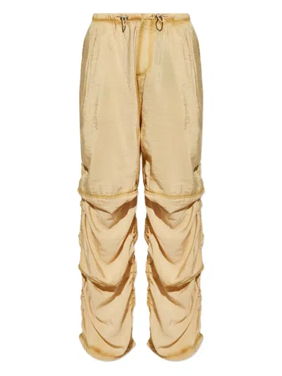 Diesel P-daily Layered Drawstring Trousers In Nude
