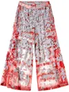 Shop Diesel X Damiano David P-dam Trousers In 灰色