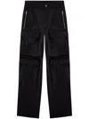 Diesel P-danzel Trousers Black In Multicolor