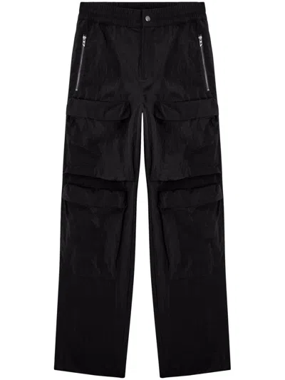 Diesel P-danzel Trousers Black In Multicolor