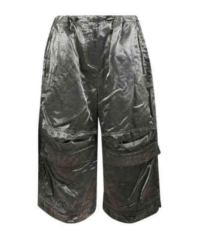 Diesel P-dayetz-short-fem-q1 Cargo Trousers In Grey