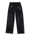 Diesel Faxu Leather Trousers In Black