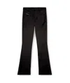 Diesel P-ebbey Mid-rise Flared Trousers In Black