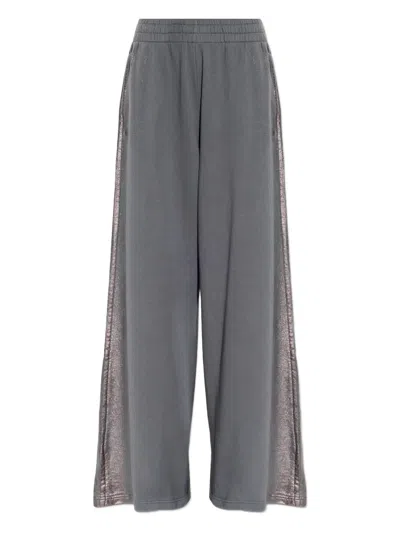 Diesel P-elic Side-detail Track Pants In Gray