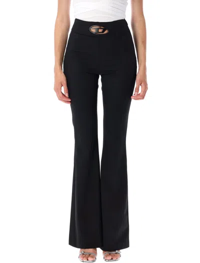 Diesel P-erseus Wool Blend Trousers In Black