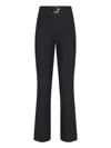 Diesel P-erseus Twill Pants With Metal Oval D Plaque In Black