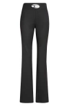 Diesel Women P-erseus Wool Blend Trousers In Black