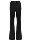 Diesel Women P-erseus Wool Blend Trousers In Black
