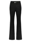 Diesel Women P-erseus Wool Blend Trousers In Black