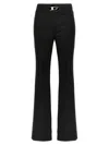 Diesel Women P-erseus Wool Blend Trousers In Black