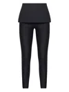 Diesel Women Blue Jersey P-hour-bond Trousers In Black