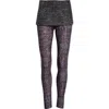 Diesel Leggings P-hour In Animal Print