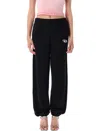 Diesel Black Cotton Sweatpants With Logo In Black
