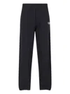 Diesel Straight Trousers With Elastic Waistband And Side Pockets In Blue