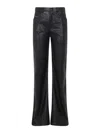 Diesel Lumys Flared Leg High Waist Trousers In Black