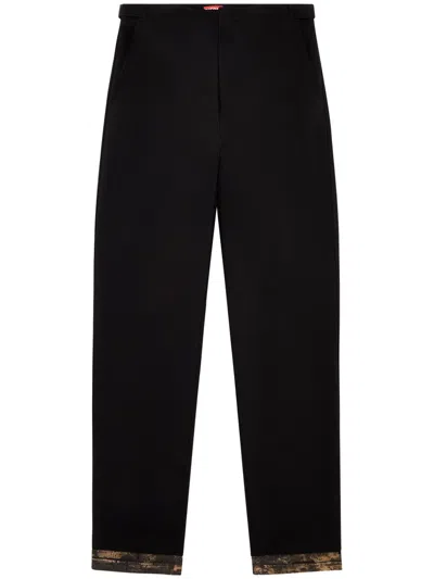 Diesel P-lewit Straight-leg Trousers In Black