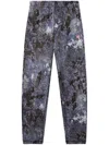 Diesel Sweatpants With Marble Wash Treatment In Blue